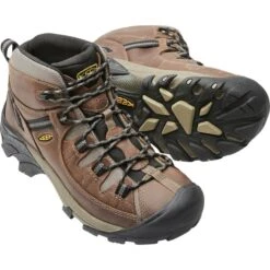 KEEN Men's Targhee Mid Waterproof Hiking Boots -FootCraft Shop 1365262 201 alt2