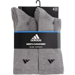 ADIDAS Men's Athletic Crew Socks, 6 Pack -FootCraft Shop 2025811 004 alt2
