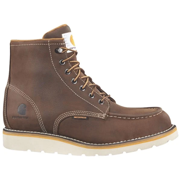 CARHARTT Men's 6-Inch Wedge Boots, Brown 1 CARHARTT Men's 6-Inch Wedge Boots, Brown