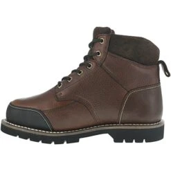 IRON AGE Men's Dozer Steel Toe 6 In. Internal Met Guard Work Boots, Brown -FootCraft Shop 2047561 201 alt2