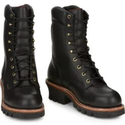 CHIPPEWA Men's Super DNA Steel Toe Insulated Logger Boots, Extra Wide (EEE) -FootCraft Shop 2076715 001 alt4