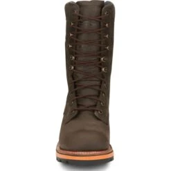 CHIPPEWA Men's Thunderstruck 10" Soft Toe Insulated Logger Boots, Extra Wide Width -FootCraft Shop 2080415 202 alt5